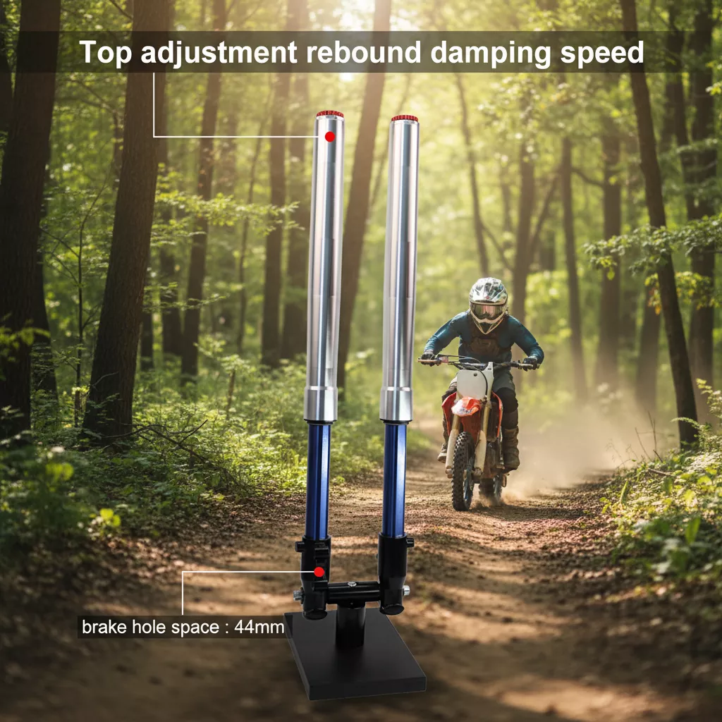 Регулируем амортисьор за мотоциклет с обърната вилка от 44 мм